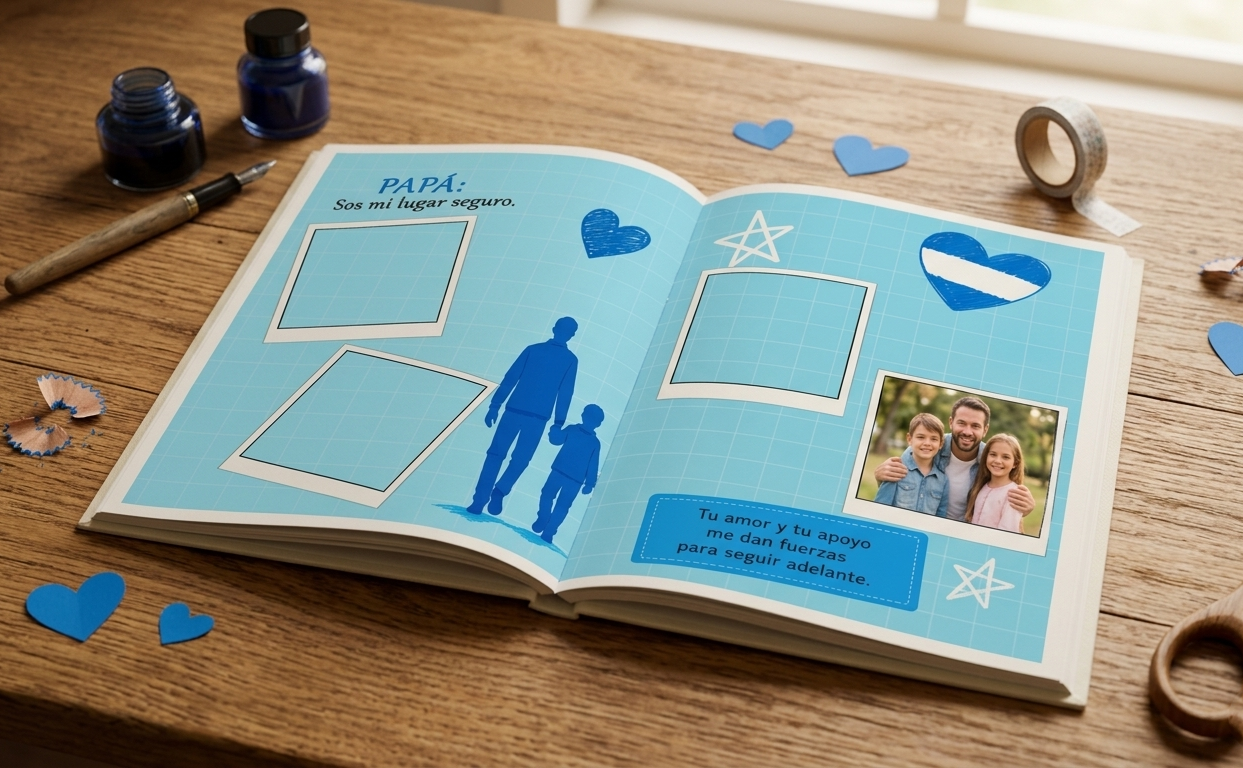 Álbum de fotos personalizado para el Día del Padre